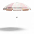 Beach umbrella with floral design in pink and white 250 x 250 x 240cm